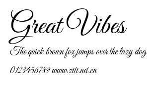 Great Vibes.ttf字體轉換器圖片