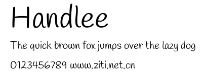 Handlee.ttf字體轉換器圖片