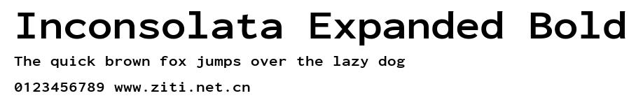 Inconsolata Expanded Bold.ttf字體轉換器圖片