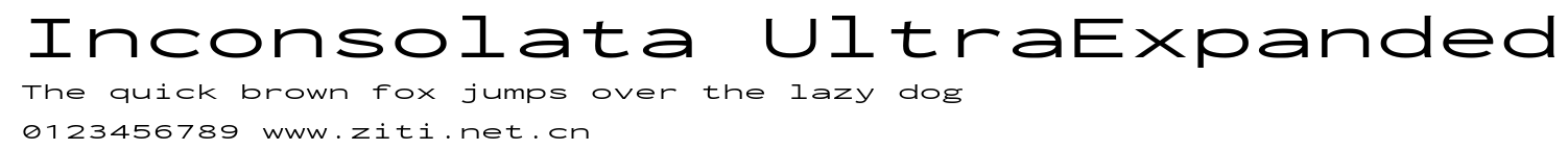Inconsolata UltraExpanded.ttf字體轉換器圖片