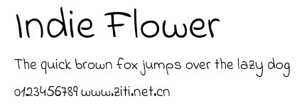 Indie Flower.ttf字體轉換器圖片