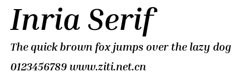 Inria Serif.ttf字體轉換器圖片