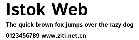Istok Web.ttf字體轉換器圖片