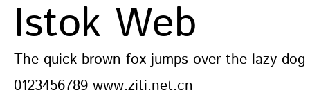 Istok Web.ttf字體轉換器圖片