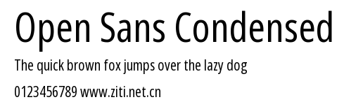 Open Sans Condensed.ttf字體轉換器圖片