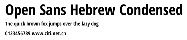 Open Sans Hebrew Condensed.ttf字體轉換器圖片