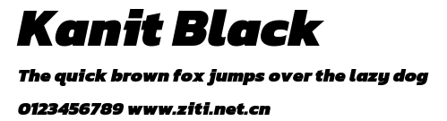 Kanit Black.ttf字體轉換器圖片