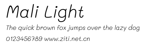 Mali Light.ttf