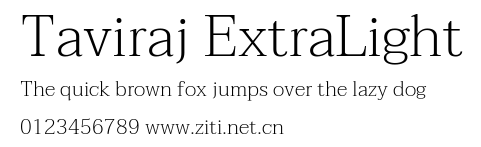 Taviraj ExtraLight.ttf