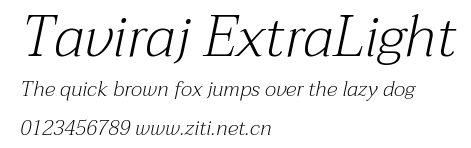 Taviraj ExtraLight.ttf