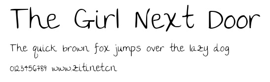 The Girl Next Door.ttf