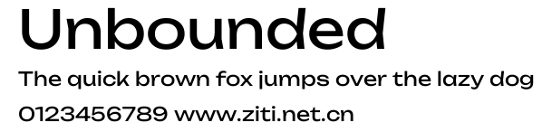Unbounded.ttf字體轉換器圖片