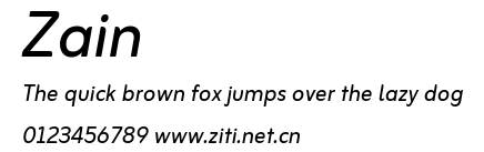 Zain.ttf字體轉換器圖片