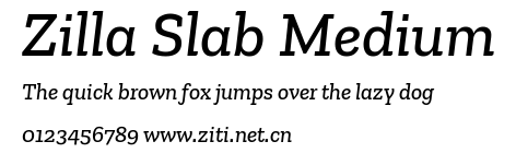 Zilla Slab Medium.ttf字體轉換器圖片