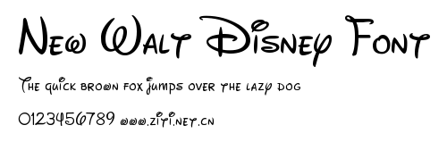 New Walt Disney Font.ttf字體轉換器圖片