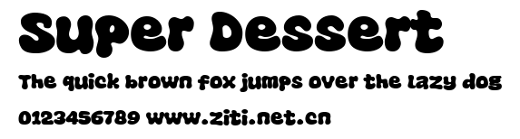 Super Dessert.ttf字體轉換器圖片