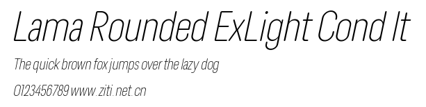 Lama Rounded ExLight Cond It.ttf