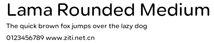 Lama Rounded Medium.otf字體轉換器圖片