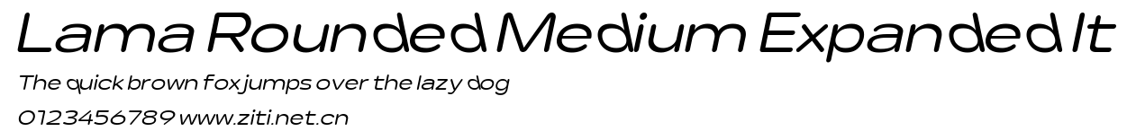 Lama Rounded Medium Expanded It.ttf字體轉換器圖片