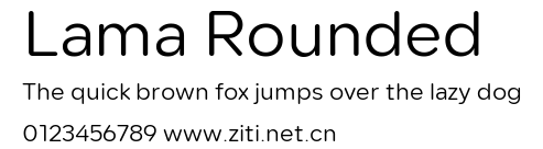 Lama Rounded.ttf字體轉換器圖片