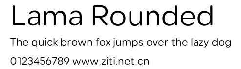 Lama Rounded.otf字體轉換器圖片
