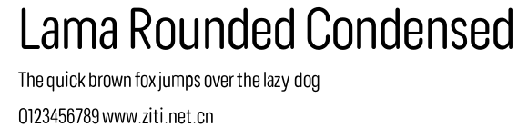 Lama Rounded Condensed.otf