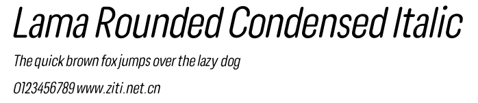 Lama Rounded Condensed Italic.otf