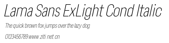 Lama Sans ExLight Cond Italic.ttf