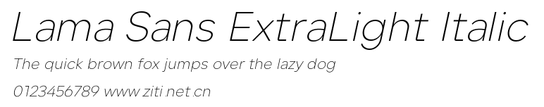 Lama Sans ExtraLight Italic.otf