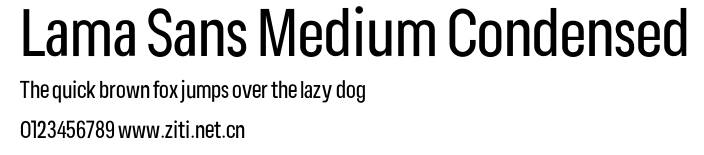 Lama Sans Medium Condensed.otf