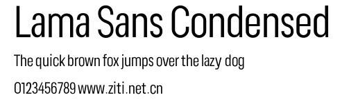 Lama Sans Condensed.otf