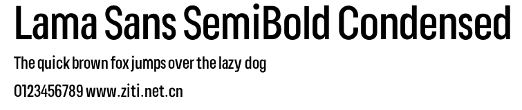 Lama Sans SemiBold Condensed.otf