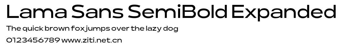 Lama Sans SemiBold Expanded.otf