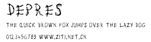 Depres.ttf字體轉換器圖片