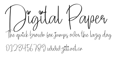 Digital Paper.otf字體轉換器圖片