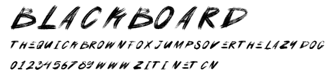 Blackboard.ttf字體轉換器圖片
