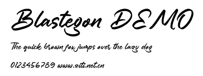 Blastegon DEMO.otf字體轉換器圖片