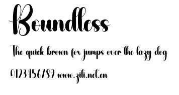 Boundless.otf字體轉換器圖片