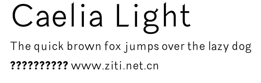 Caelia Light.otf字體轉換器圖片
