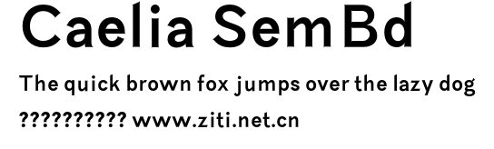 Caelia SemBd.otf字體轉換器圖片