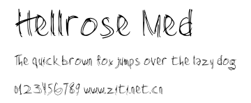 Hellrose Med.otf字體轉換器圖片