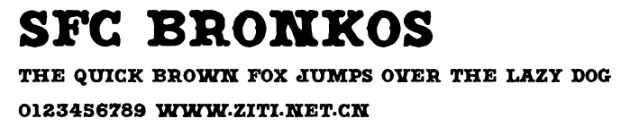 SFC Bronkos.otf字體轉換器圖片