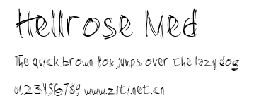 Hellrose Med.ttf字體轉換器圖片