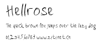 Hellrose.ttf字體轉換器圖片