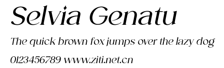 Selvia Genatu.ttf字體轉換器圖片