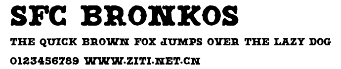 SFC Bronkos.ttf字體轉換器圖片