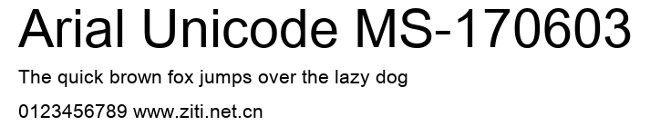 Arial Unicode MS-170603.ttf字體轉換器圖片