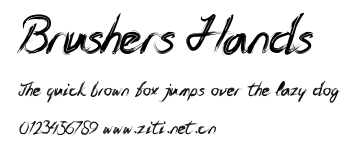 Brushers Hands.otf字體轉換器圖片