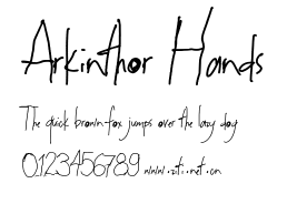 Arkinthor Hands.otf字體轉換器圖片