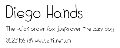 Diego Hands.ttf字體轉換器圖片